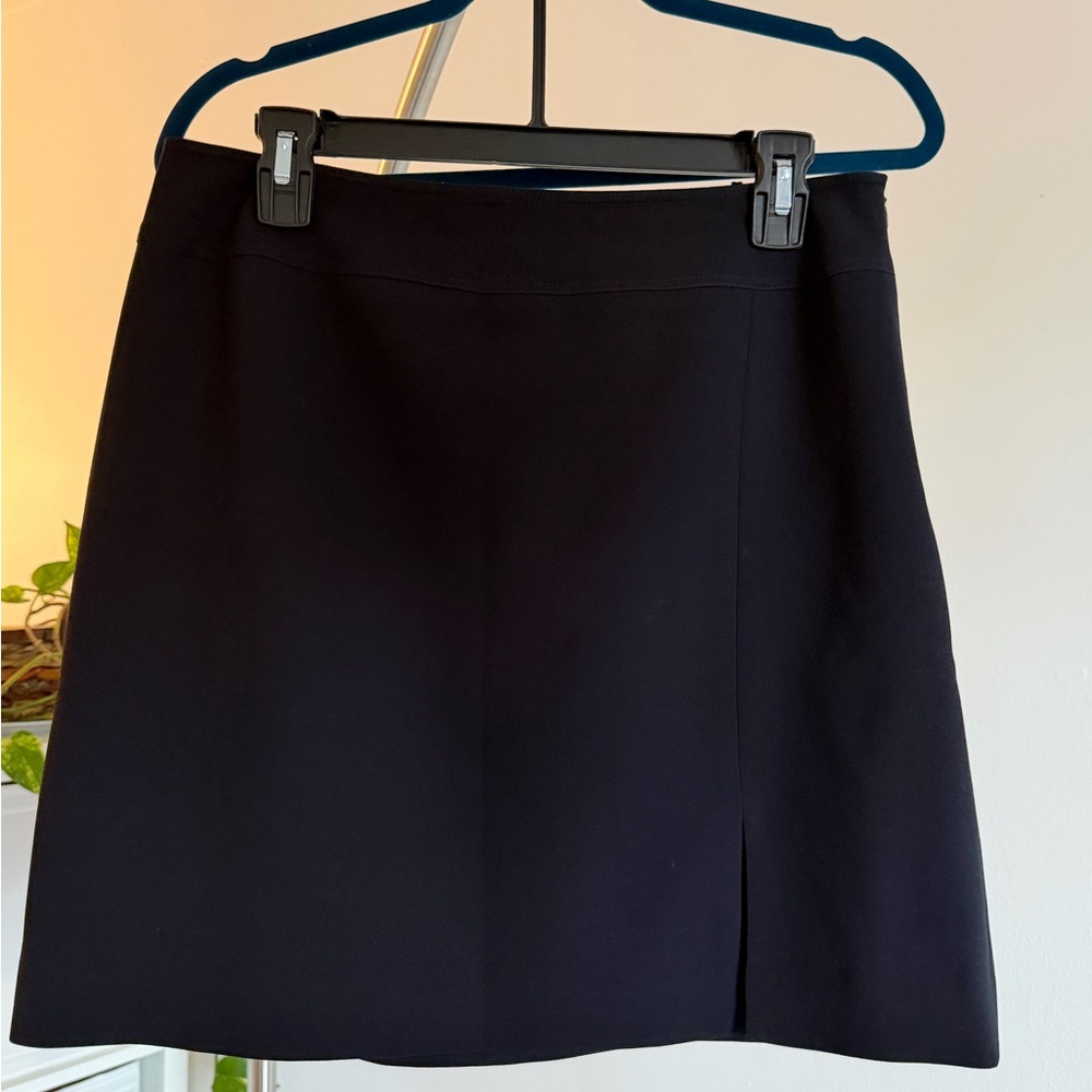 High Waisted Black Mini Skirt